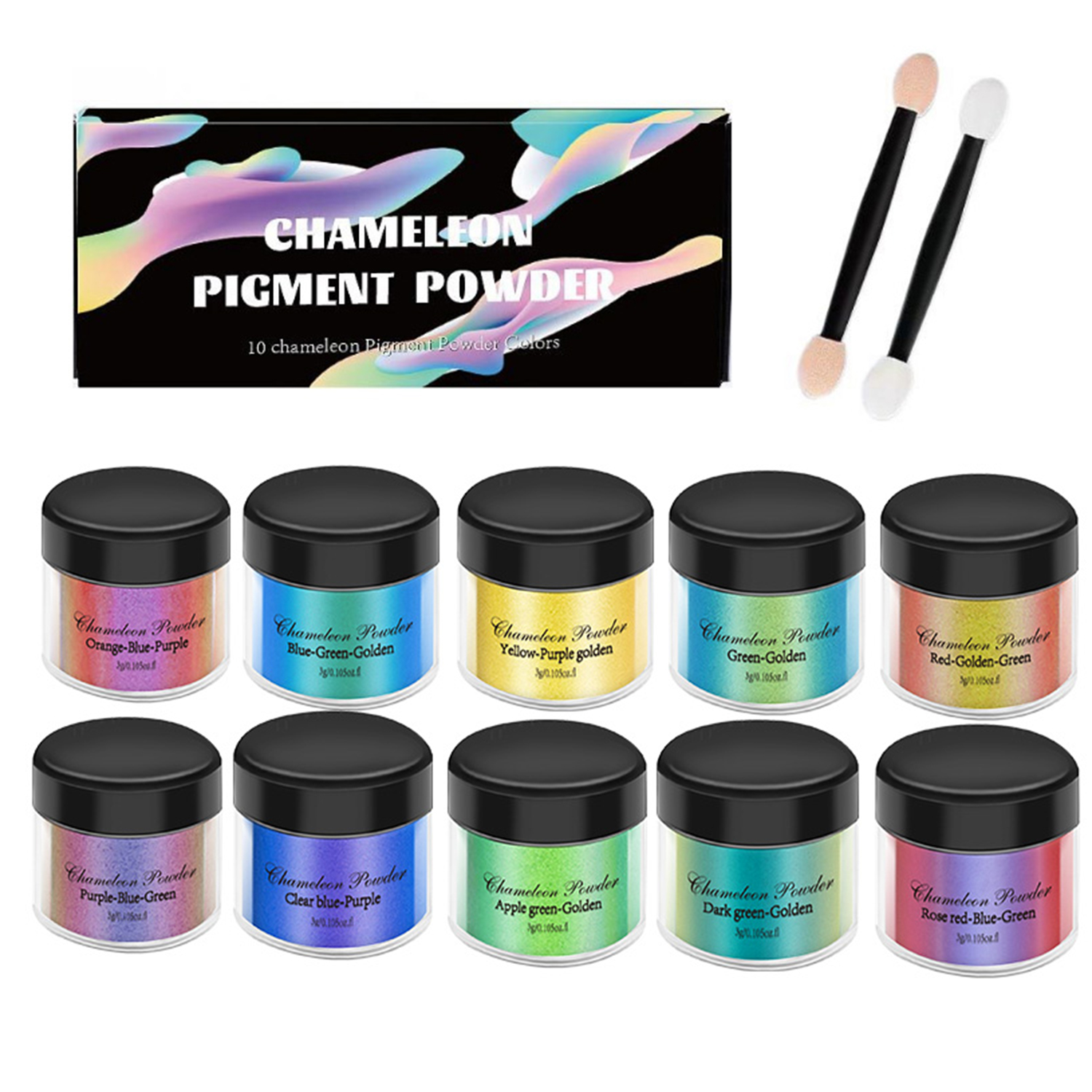 Jewelry Making Tutorial - 10/20pcs Mirror Chameleons Pigment Set Pearl