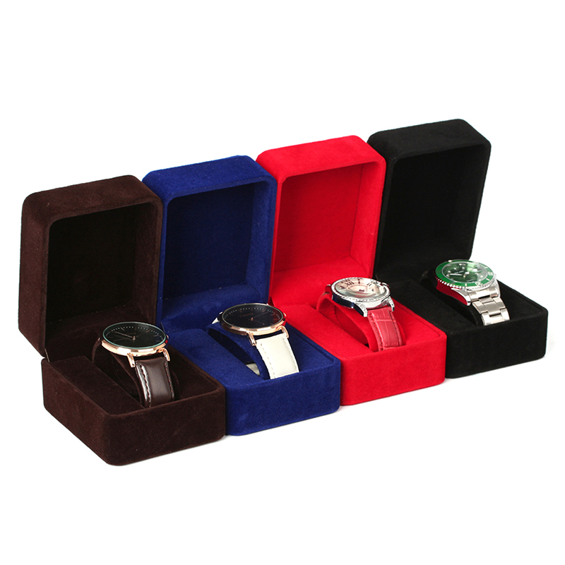 Jewelry Making Business - Watch Box Fashion Velvet Round Corner