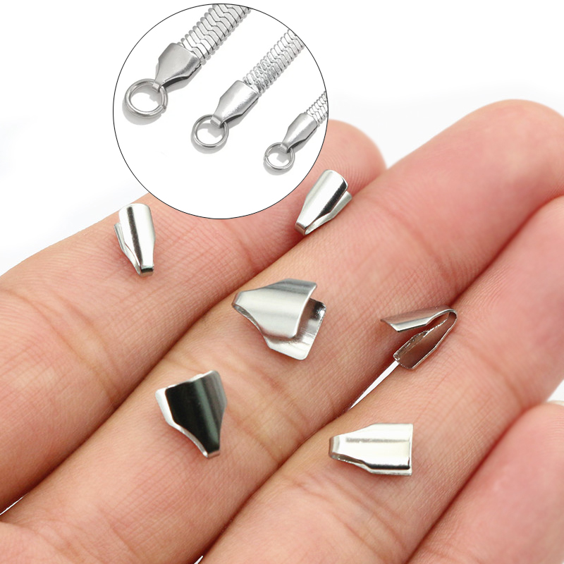 Jewelry Making Factory - 100pcs Stainless Steel 2-7mm Flat Cords