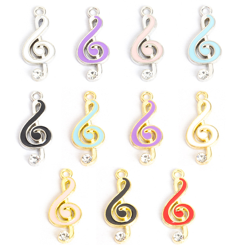 Jewelry Making Notes - 100PC/lot music note Pendant Charm dangle