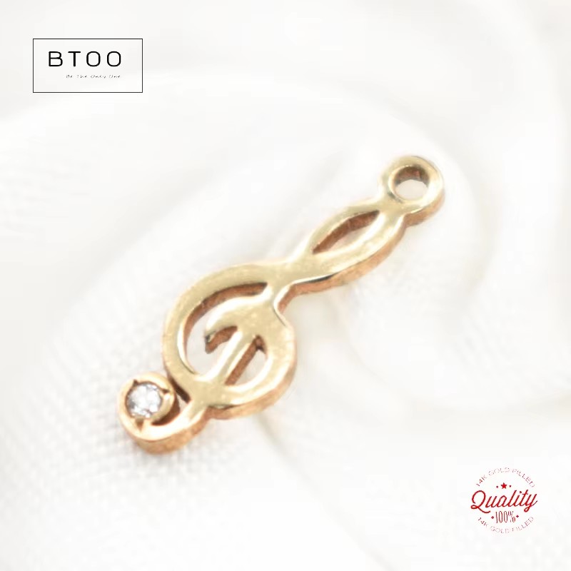 Jewelry Making Notes - 14K Gold Filled Musical Note Charms