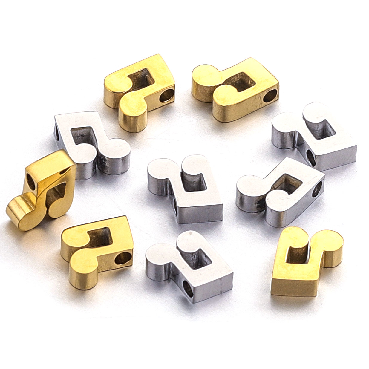 Jewelry Making Notes - 5pcs Stainless Steel Gold Plated Note