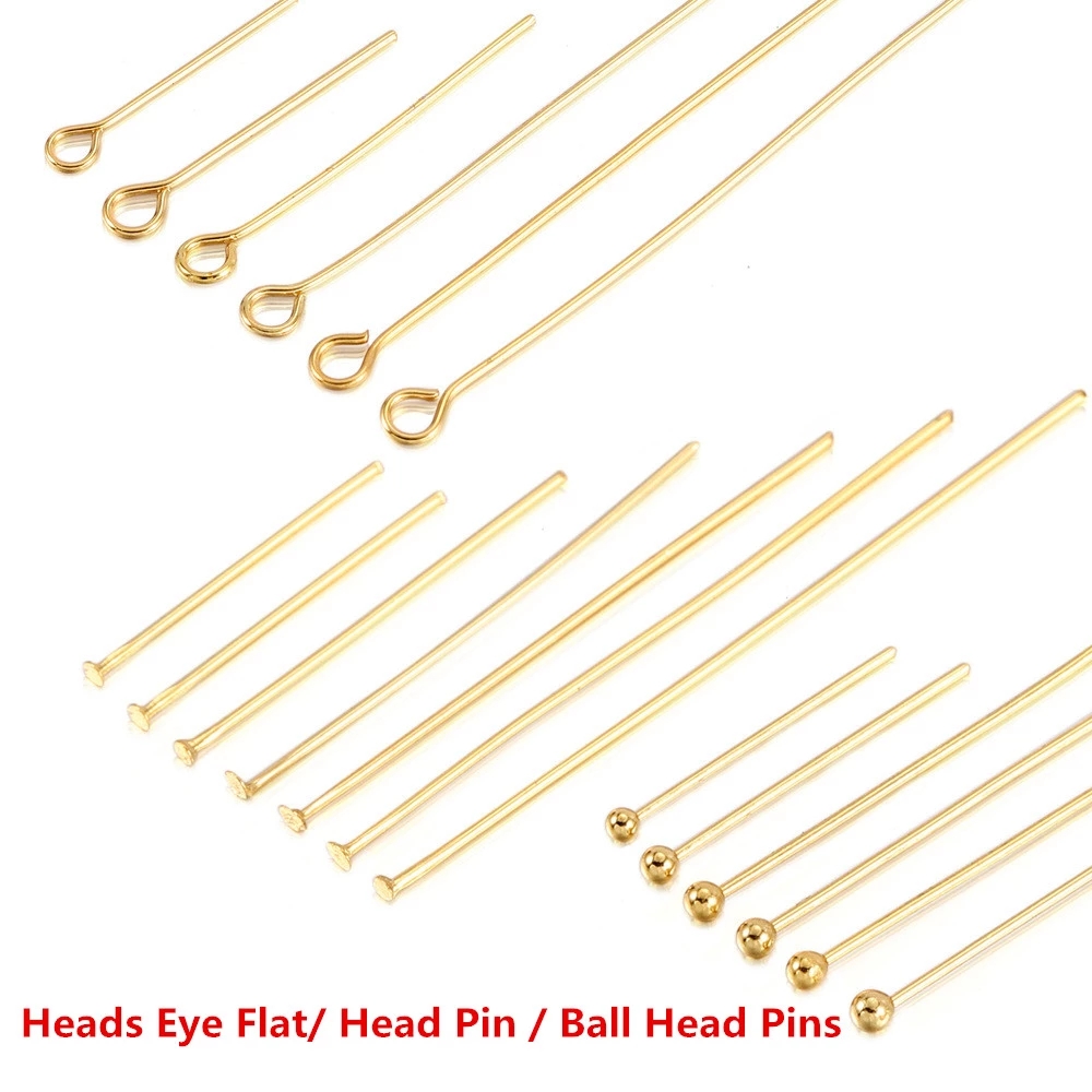 Jewelry Making Rivets - 50-100pcs Stainless Steel Heads Eye Flat