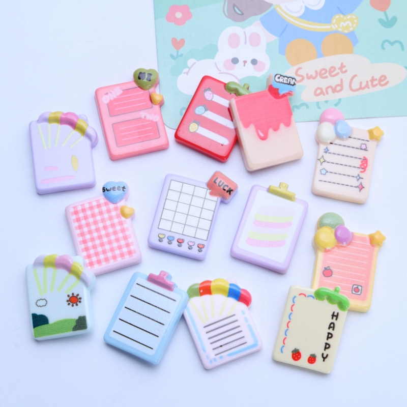 Jewelry Making Notes - 10pcs Cute Stationery Resin Note Board