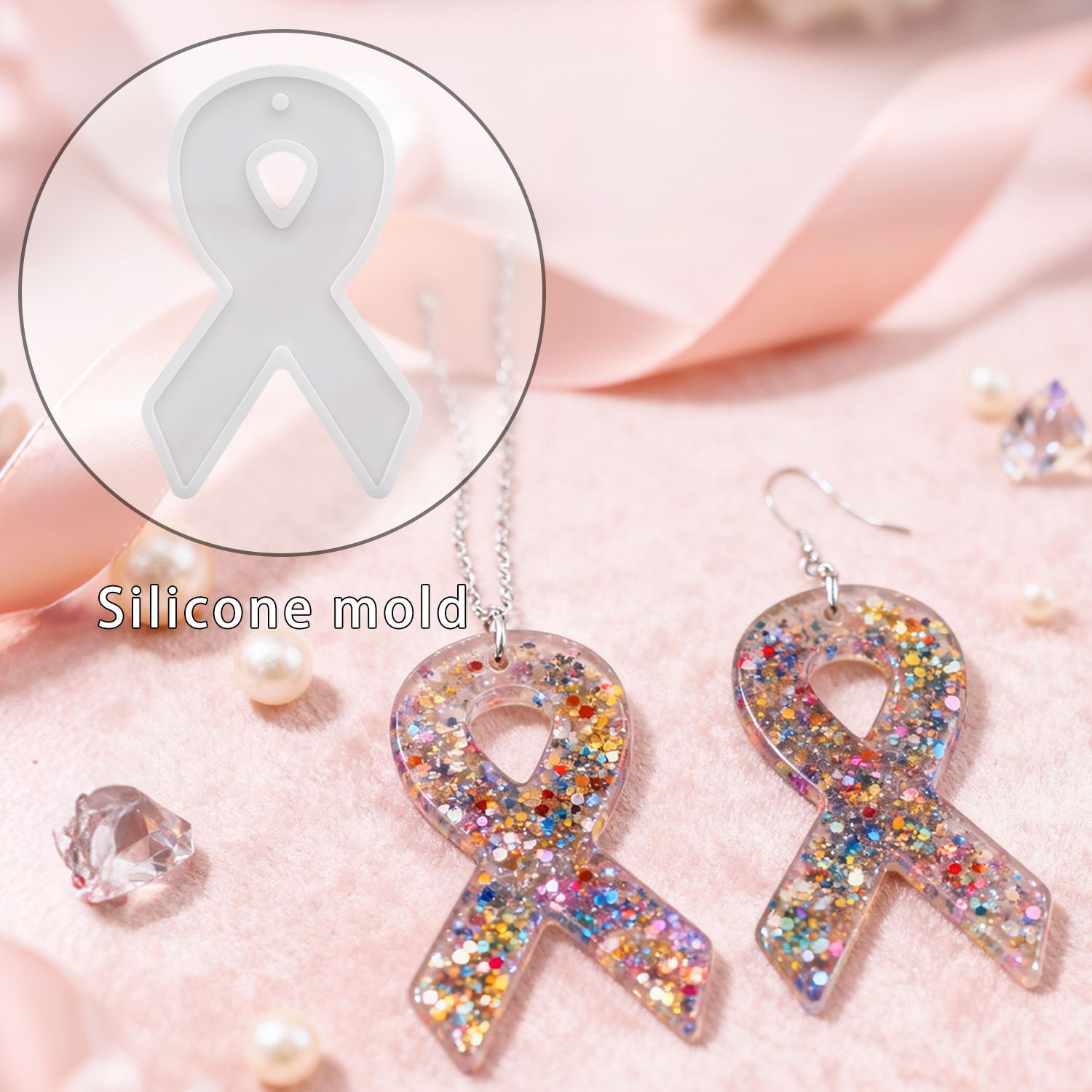 Resin Mold Jewelry - DIY Ribbon Earring Resin Molds, Earring