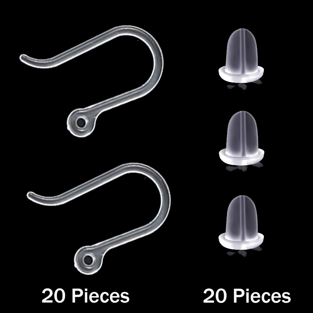 Jewelry Making Earrings - 20pcs Plastic Earring Hooks Ear Wire
