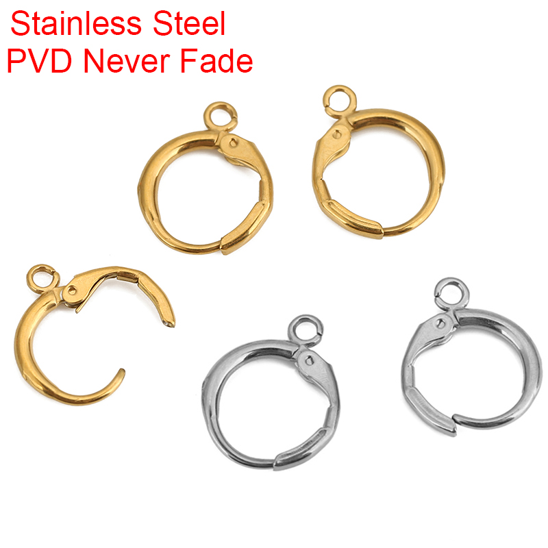 Jewelry Making Earrings - 10pcs PVD Never Fade Stainless Steel