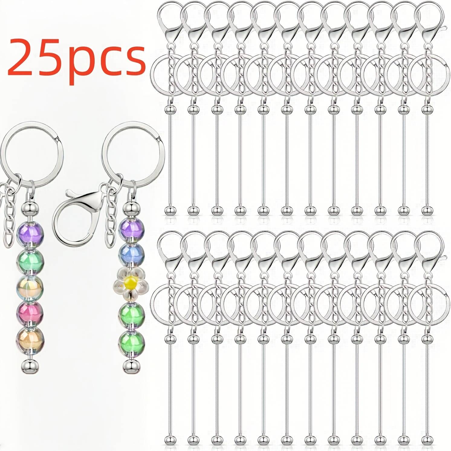 Jewelry Making Tutorial - Batch Manual Production DIY 25pcs Keychain
