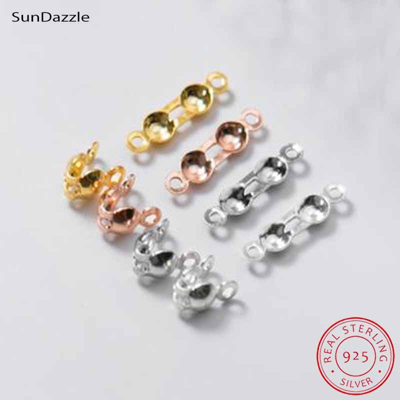 Jewelry Making Factory - 4pcs Genuine Real Pure Solid 925