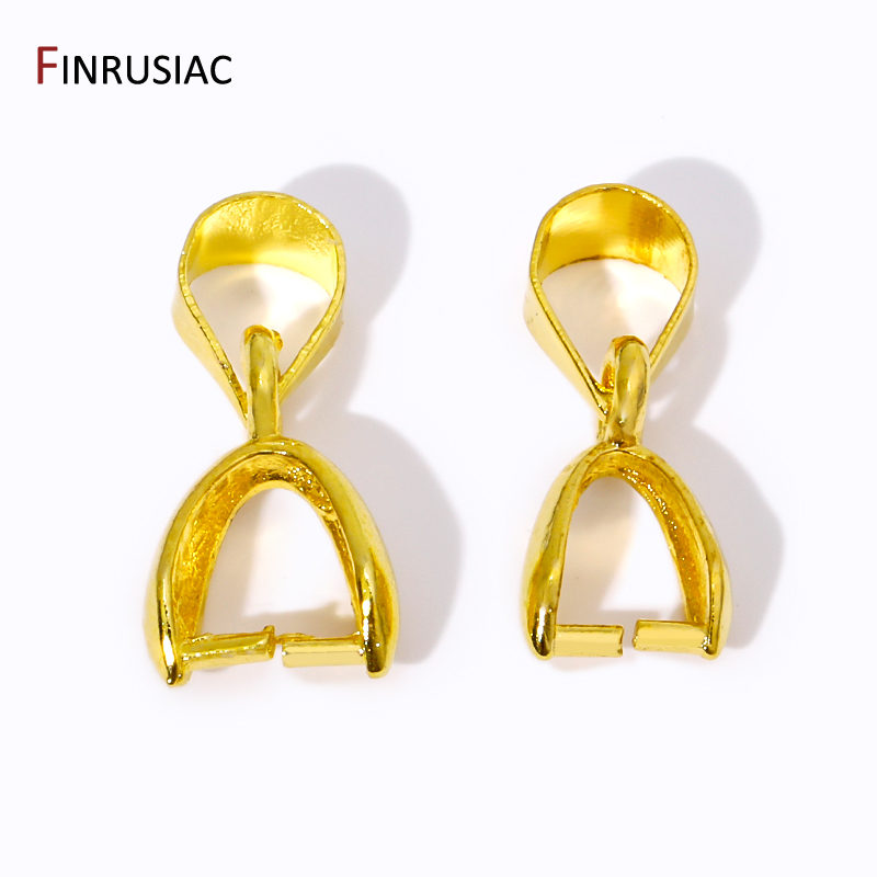 Jewelry Making With Beads - 18K Gold Plated Brass Pinch Clip