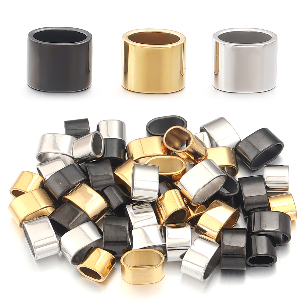 Jewelry Making With Beads - 6pcs Black Plating Spacer Beads Mirror
