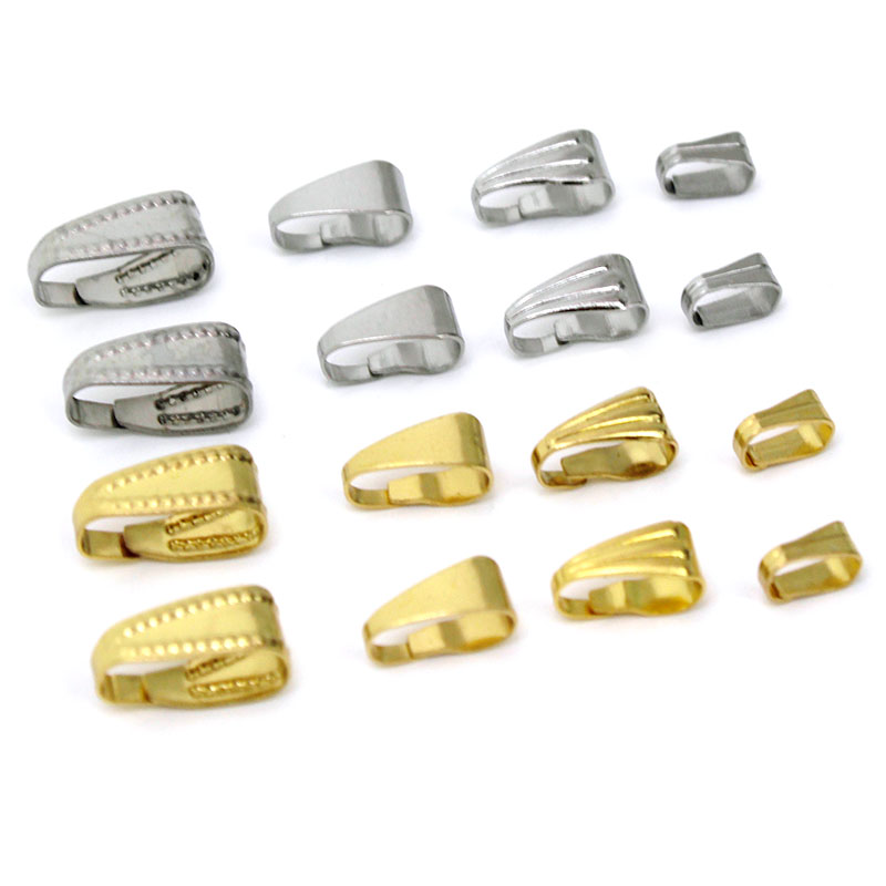Jewelry Making Factory - 50Pcs Stainless Steel Pendant Clips Pinch