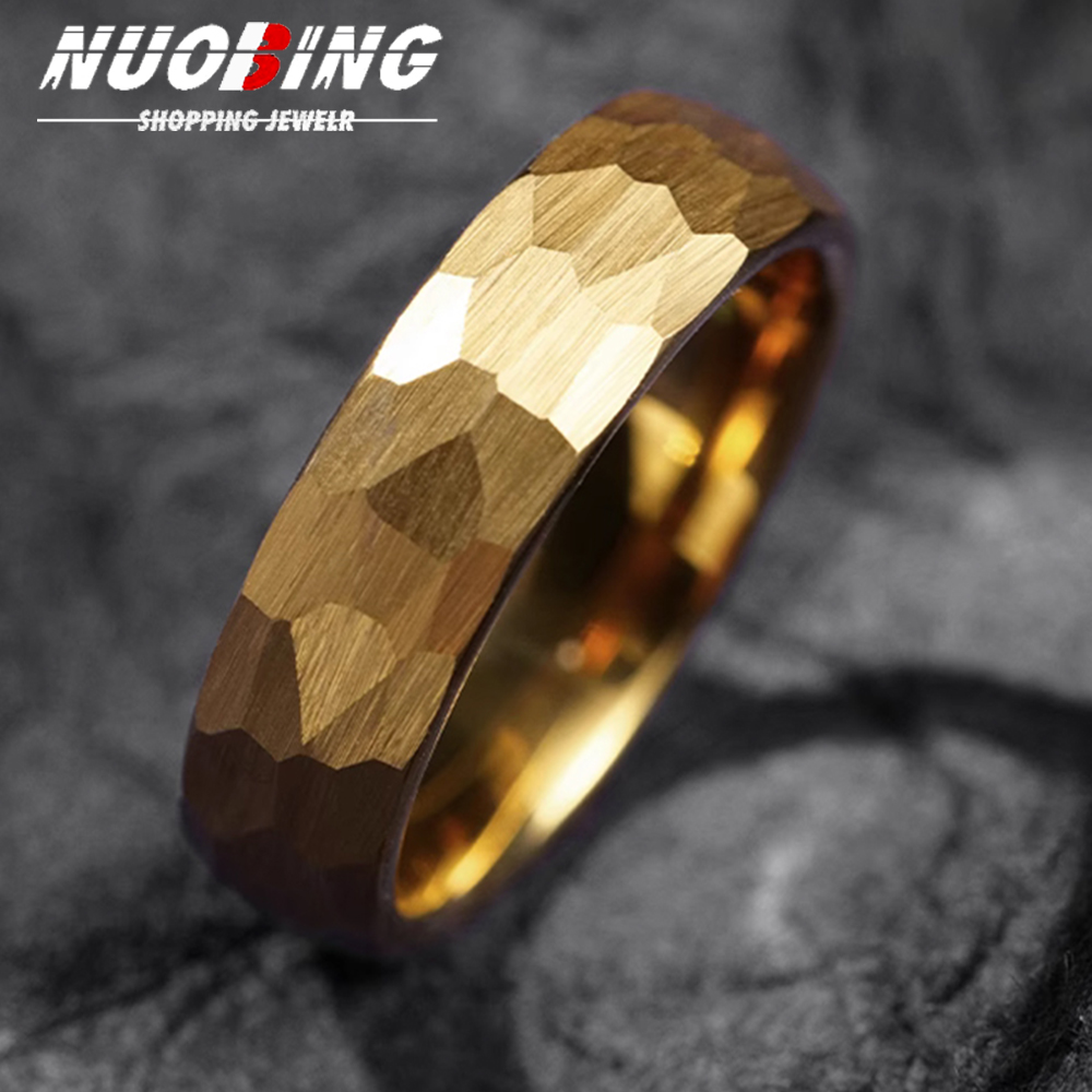 Jewelry Making Hammer - Hammered Multi-faceted Titanium Rings For Men