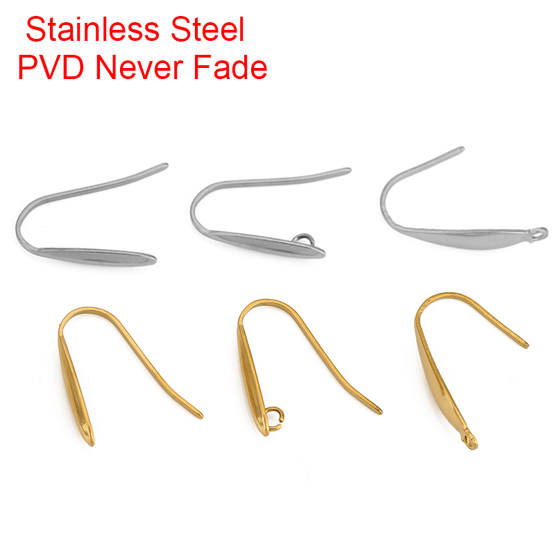 Jewelry Making Earring Supplies - 10pcs Never Fade Stainless Steel Earring
