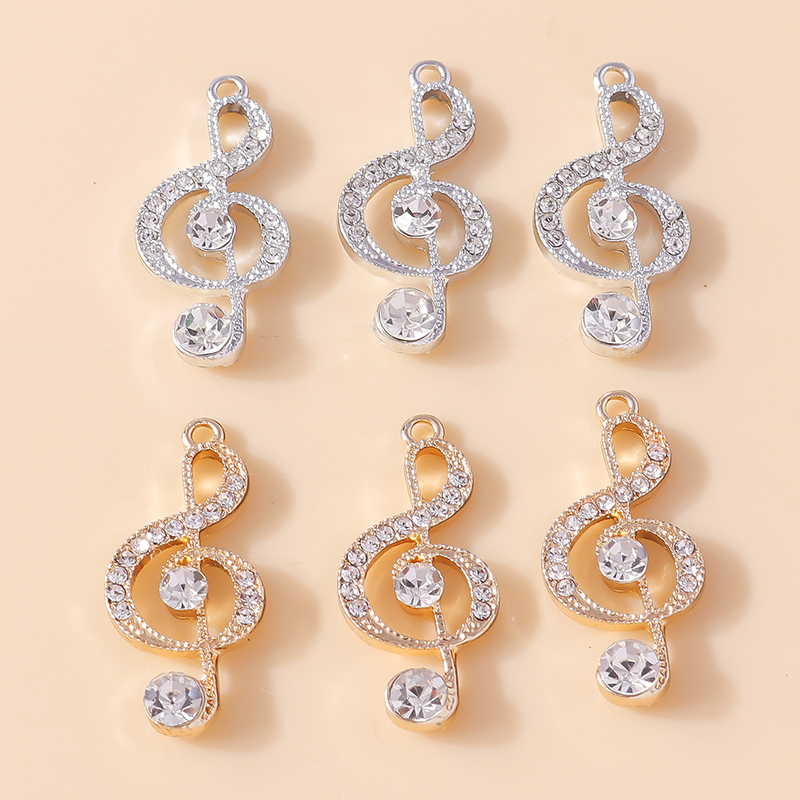 Jewelry Making Notes - 10pcs Gold Silver Color Delicate Crystal