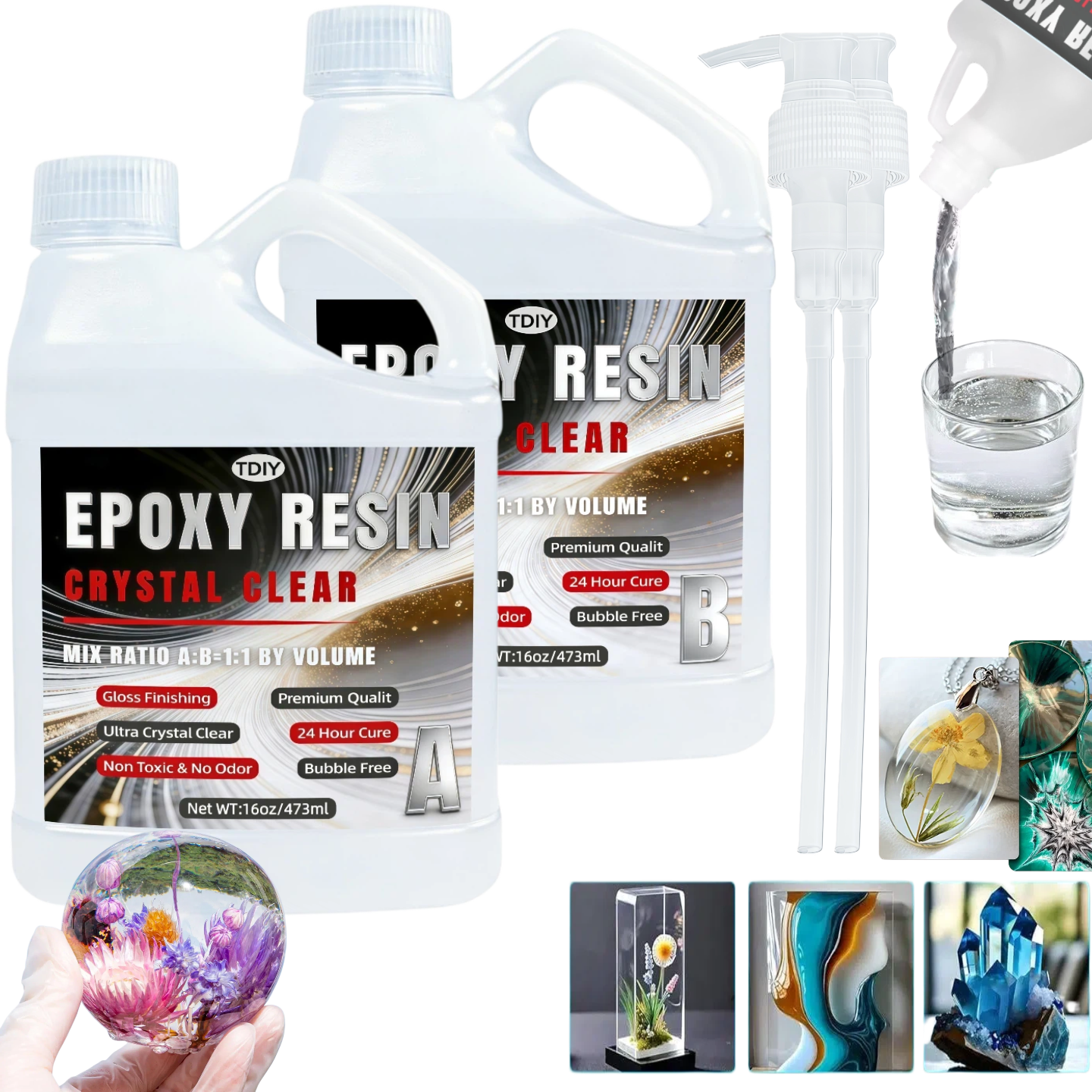Jewelry Making Tutorial - 1:1 Crystal Clear Epoxy Resin Kit