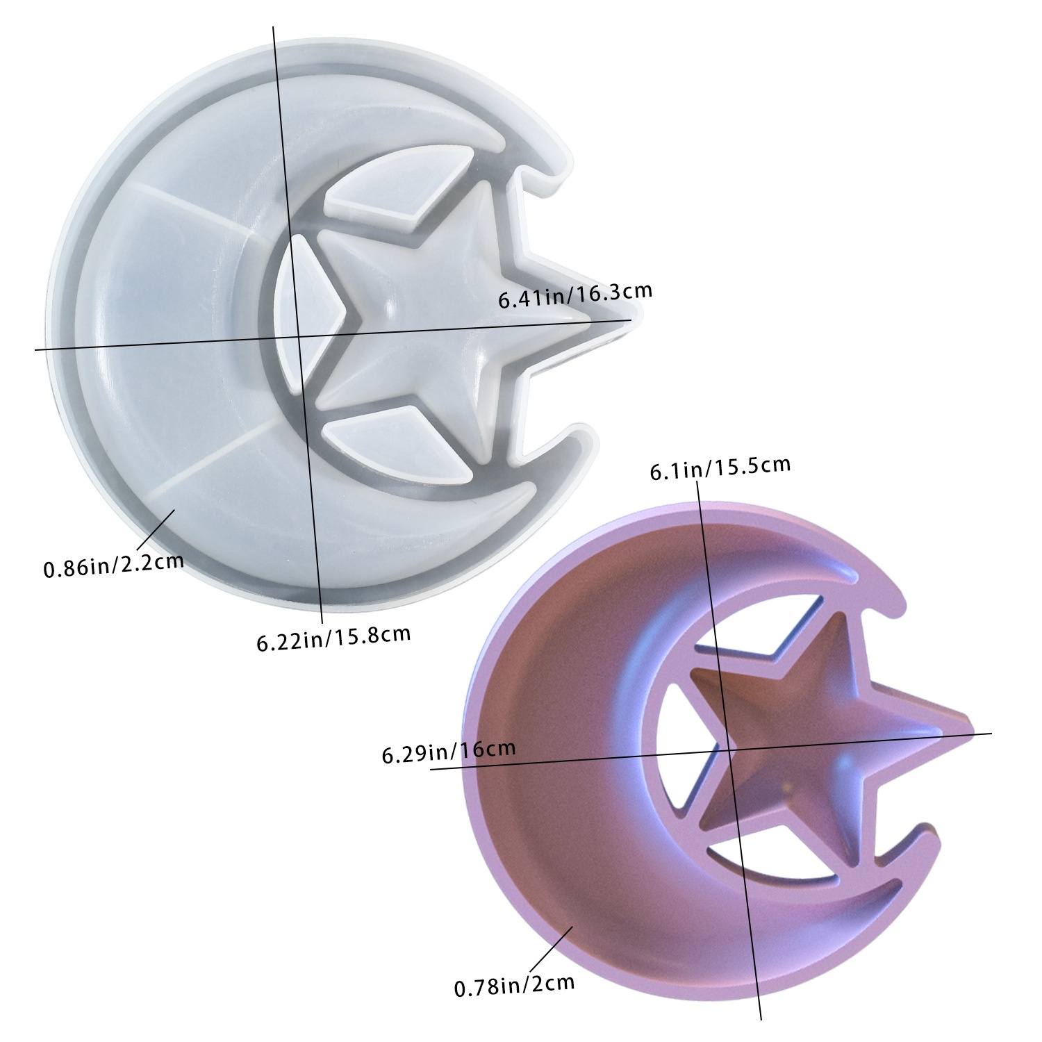 Resin Mold Jewelry - DIY epoxy resin mold star and