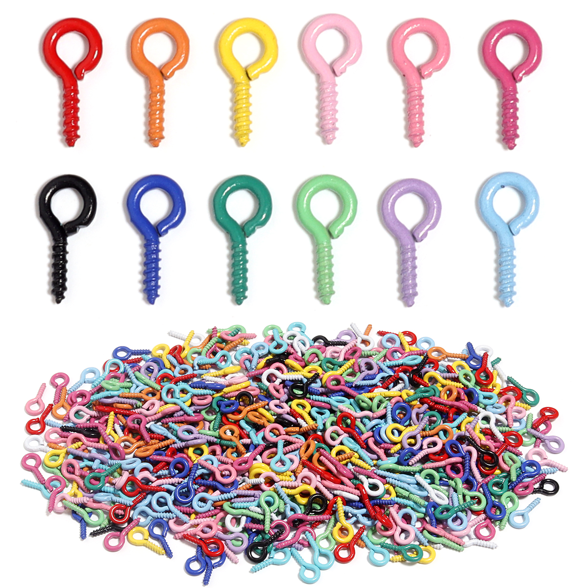 Jewelry Making Rivets - 200pcs/lot Colorful Sheep Eye Pins Mini