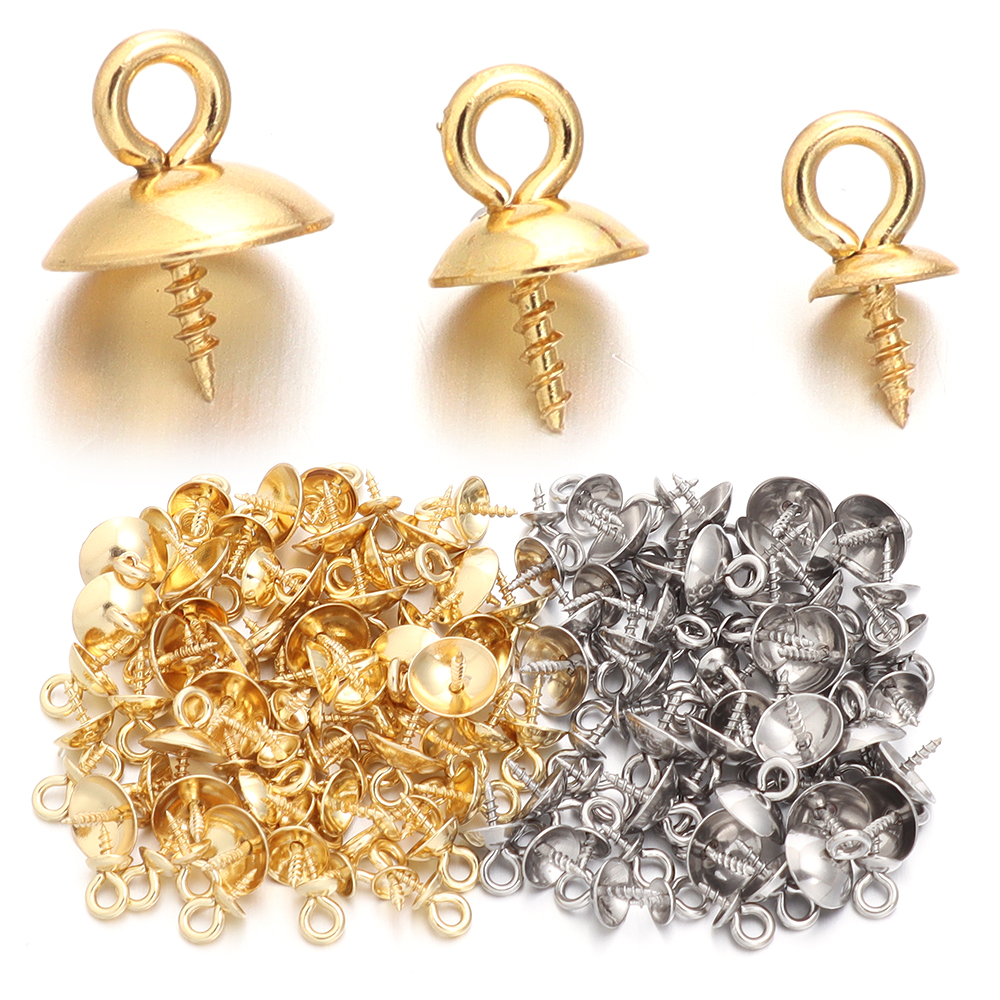 Jewelry Making Drill - 20pcs Stainless Steel Screw Eye Pins