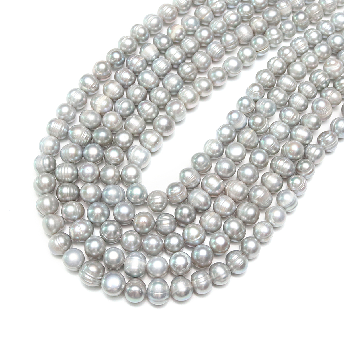 Jewelry Making Classes - Natural Freshwater Pearl A-Class Round Gray