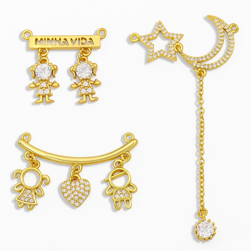 Jewelry Making For Couples - OCESRIO CZ Gold Plated Boy and