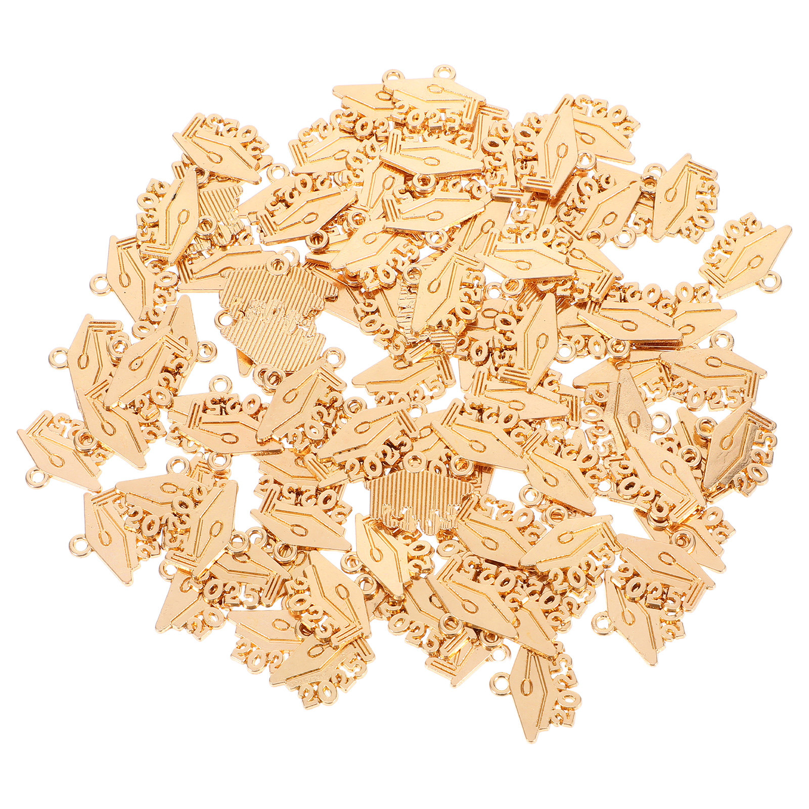Jewelry Making Classes - 100Pcs Graduation Cap Pendants Alloy DIY