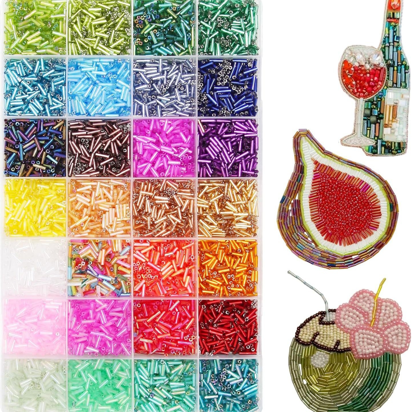 Jewelry Making Tutorial - About 6720Pcs/Box 7mm 28 Colors of