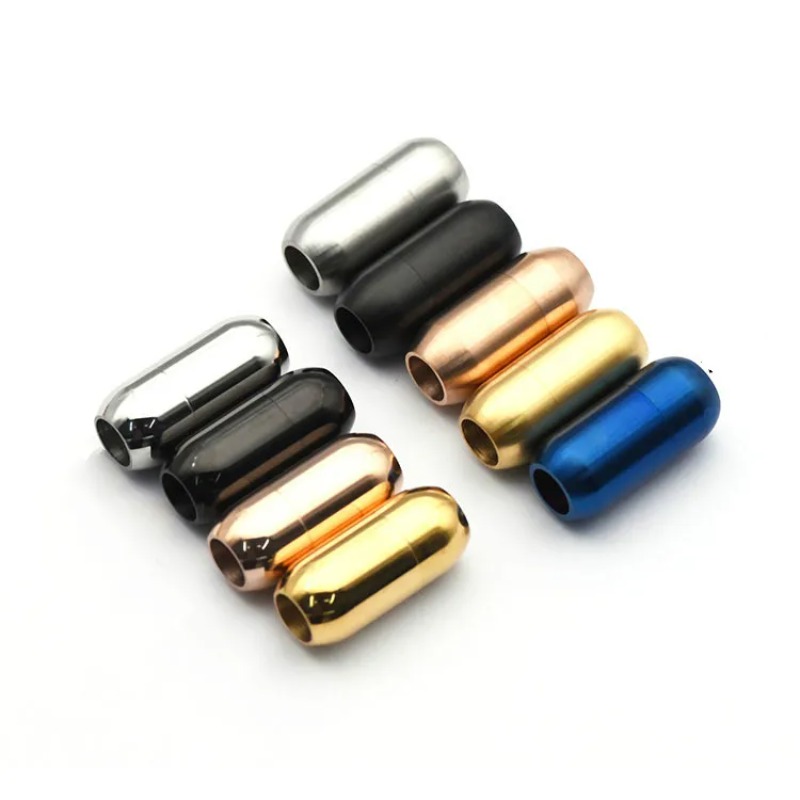 Jewelry Making Factory - 5Pcs/Lot Stainless Steel Magnetic Clasps End