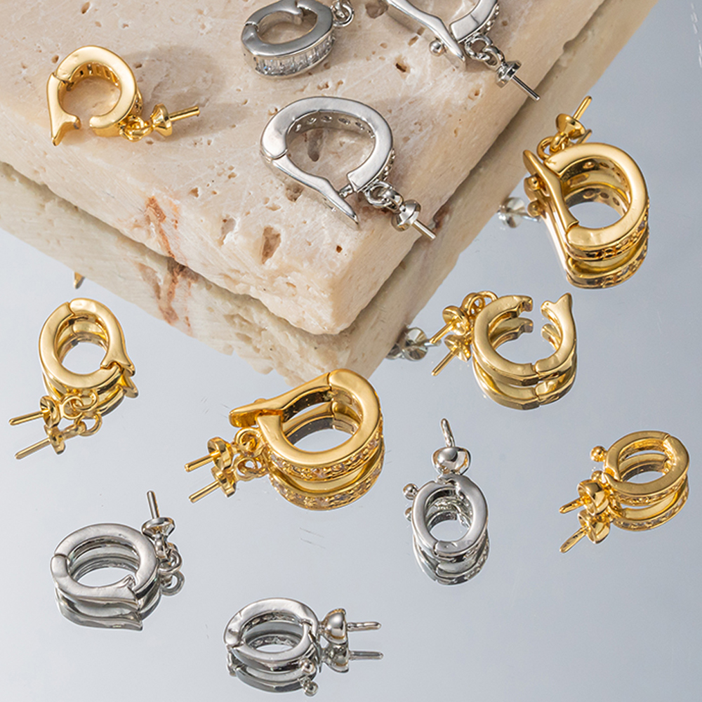 Jewelry Making With Beads - 2pcs 18K Gold Plated Brass Eye