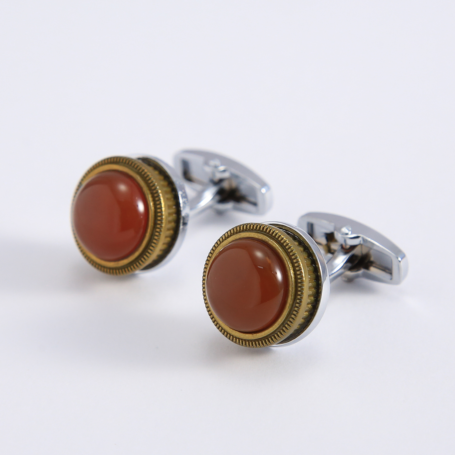 Jewelry Making Business - High Quality Round Copper Cufflinks Solid