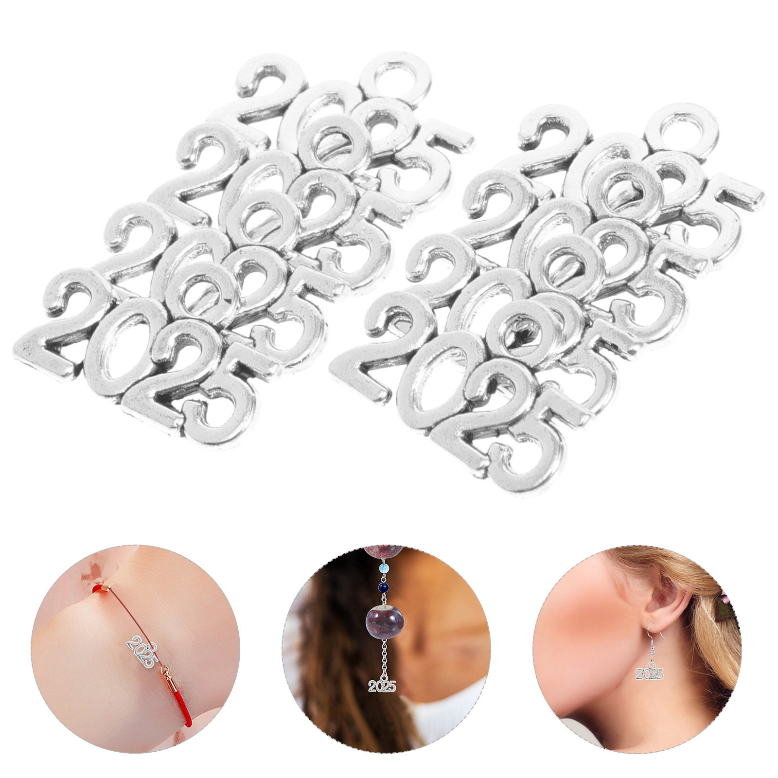 Jewelry Making Classes - 100Pcs 2025 Class Year Charms Zinc
