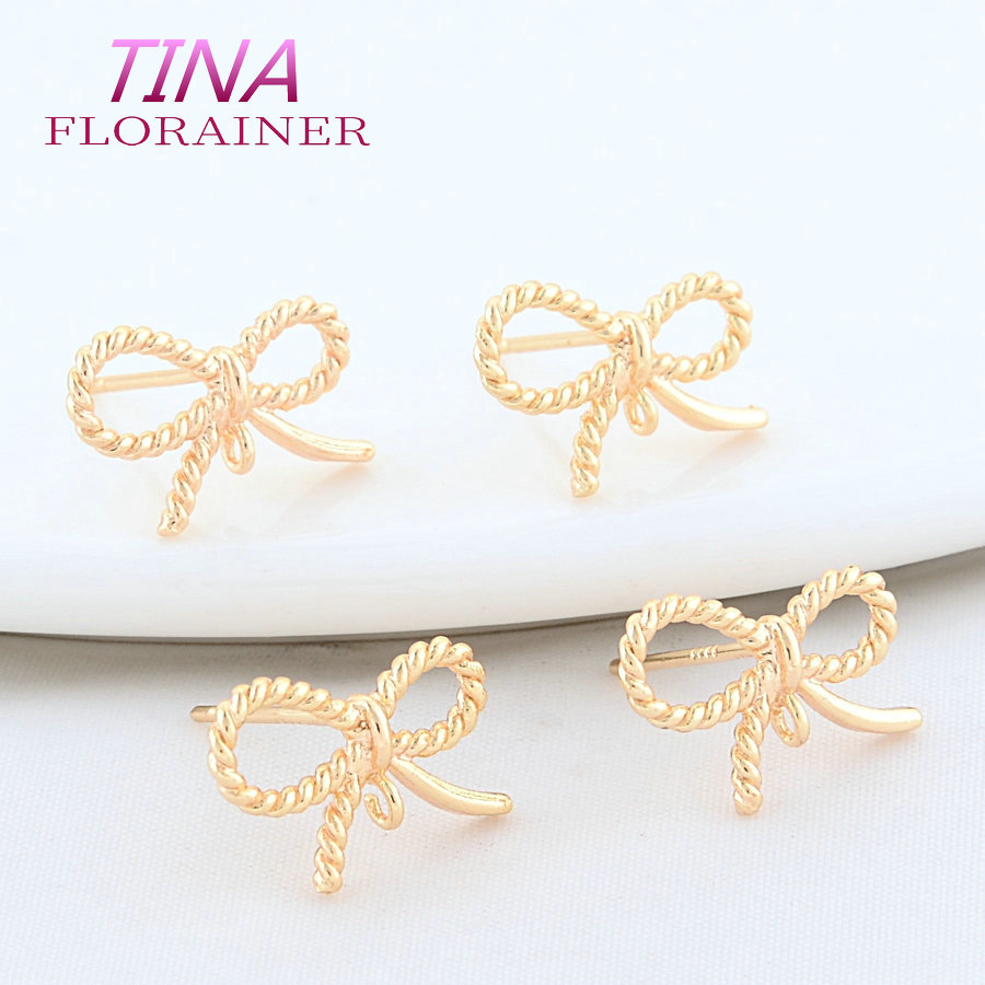 Jewelry Making Earrings - 6PCS 10*14.5MM 18K Gold Color Plated