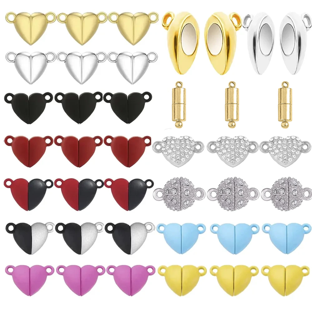 Jewelry Making For Couples - 5pair Heart Magnet Connector Clasp End