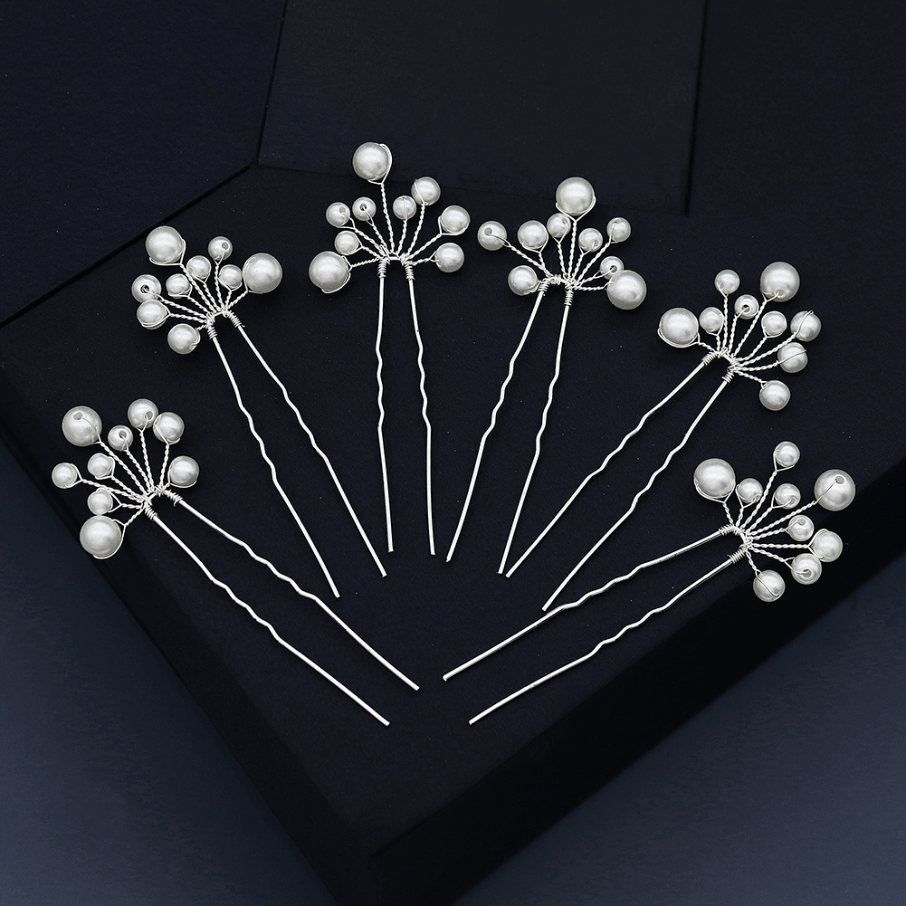 Jewelry Making With Beads - Vintage Pearl Flower Hairpin Set Elegant