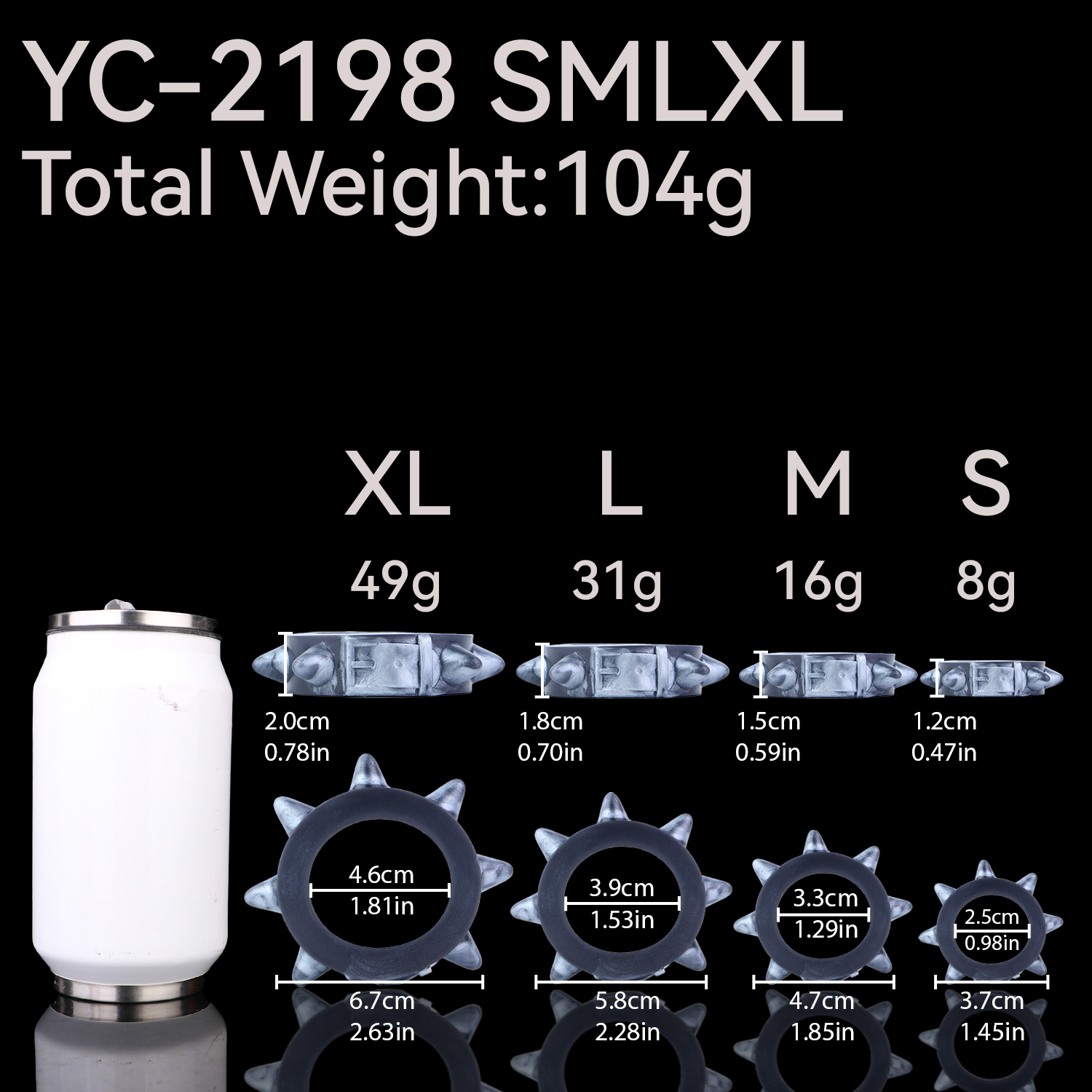 YOCY Male Penis Rings Set Rive - Jewelry Making Rivets reseña y precio