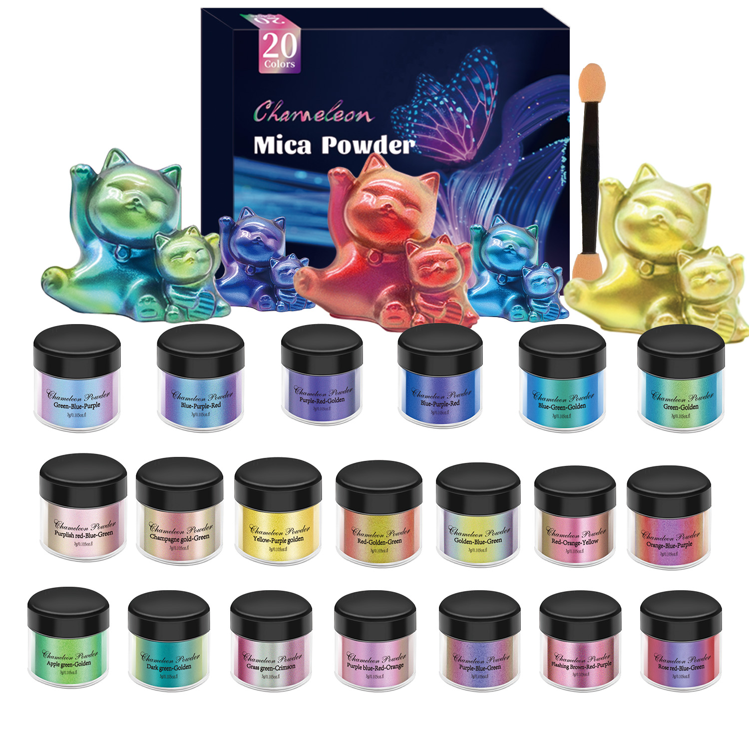 10/20pcs Mirror Chameleons Pig - Jewelry Making Tutorial reseña y precio