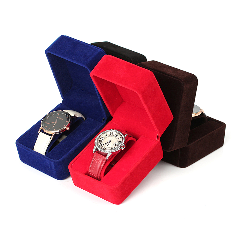 Watch Box Fashion Velvet Round - Jewelry Making Business reseña y precio