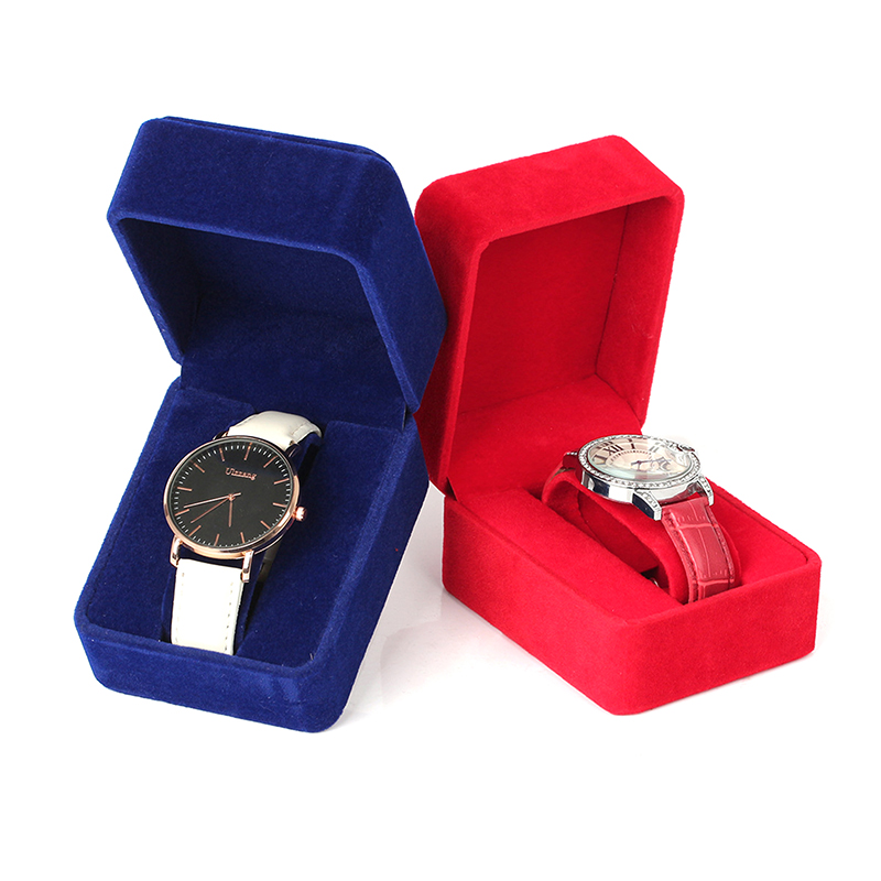 Watch Box Fashion Velvet Round - Jewelry Making Business reseña y precio