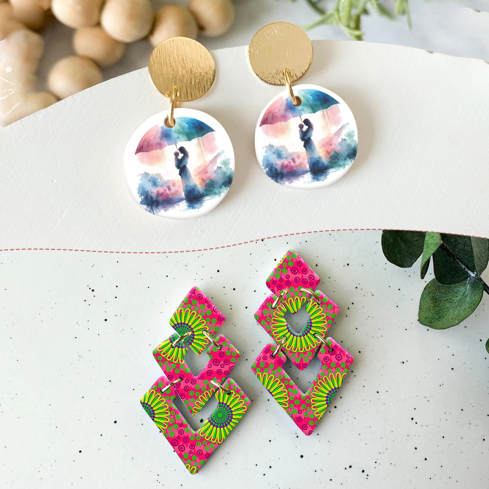 20pcs/set Heart Mother's Day P - Jewelry Making Earrings reseña y precio