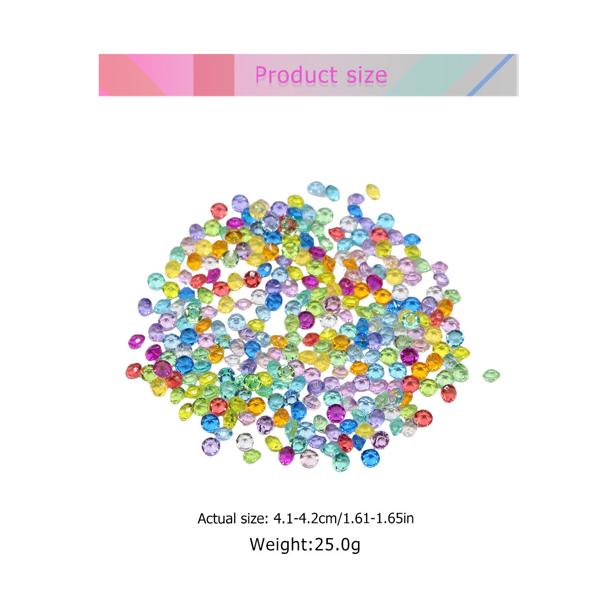 4.5mm Colorful Acrylic Diamond - Jewelry Making Drill reseña y precio