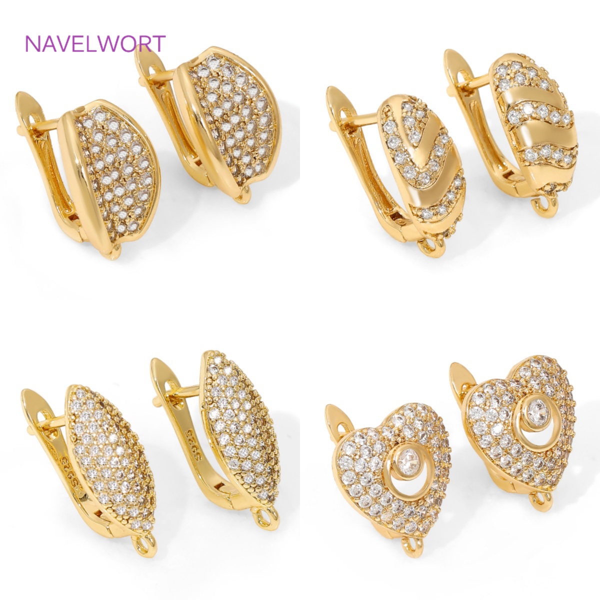18K Gold Plated Brass Earwires - Jewelry Making Earring Supplies reseña y precio