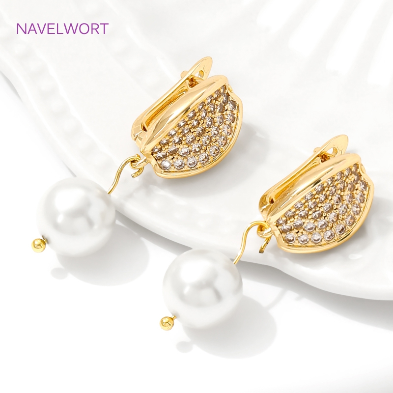 18K Gold Plated Brass Earwires - Jewelry Making Earring Supplies reseña y precio