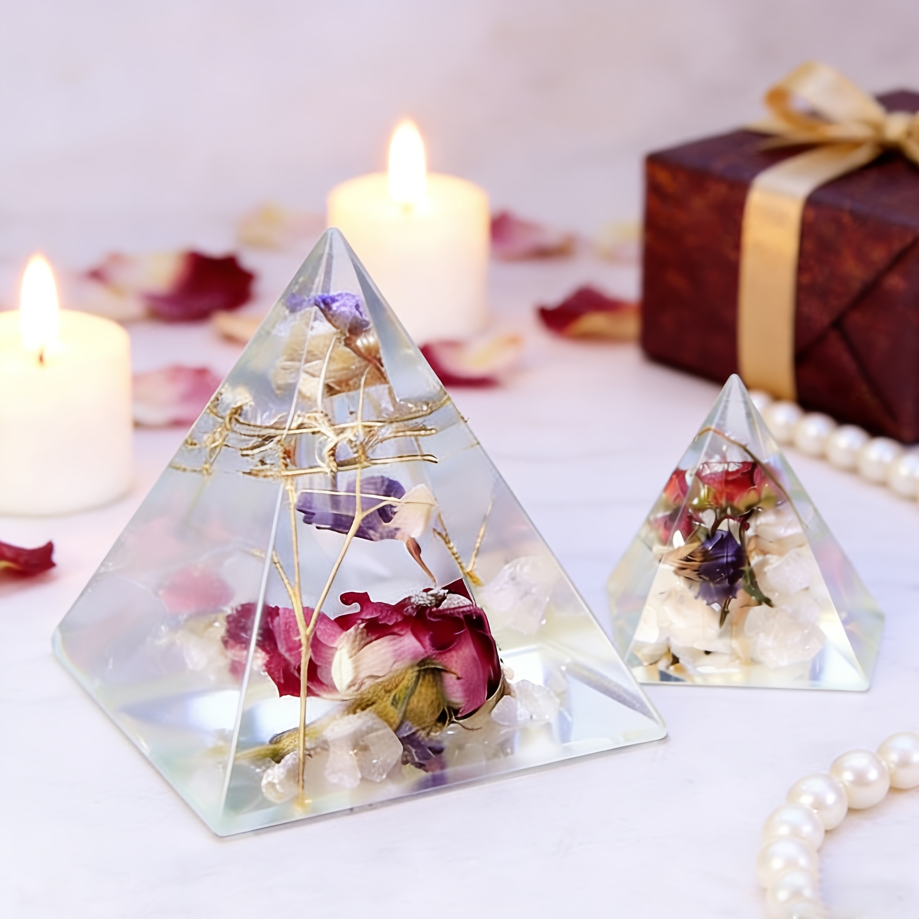 5pc- Pyramid resin molds of va - Resin Mold Jewelry reseña y precio
