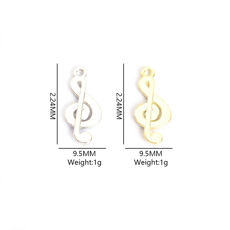 100PC/lot music note Pendant C - Jewelry Making Notes reseña y precio