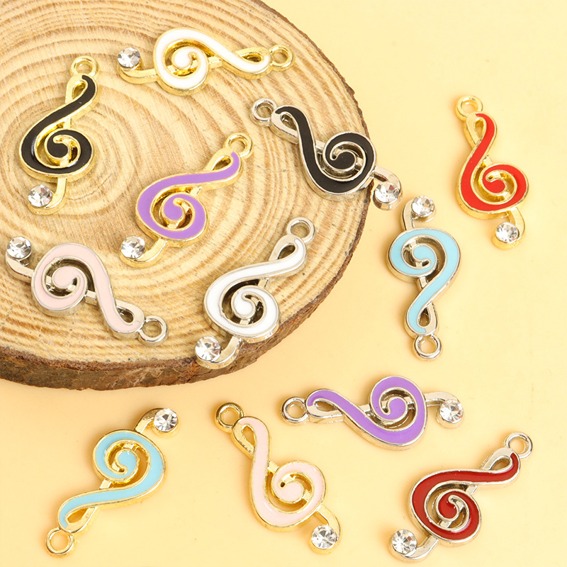100PC/lot music note Pendant C - Jewelry Making Notes reseña y precio