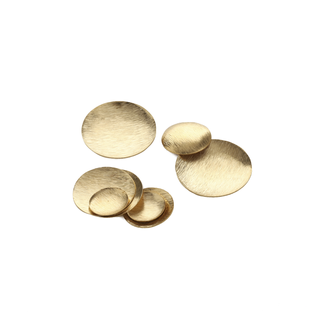 Raw Brass Brushed Round Convex - Jewelry Making Hammer reseña y precio
