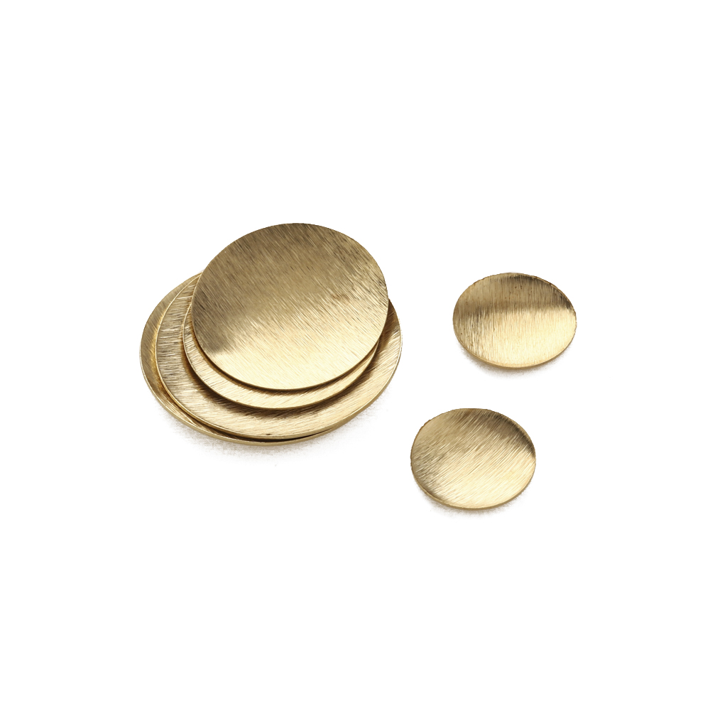 Raw Brass Brushed Round Convex - Jewelry Making Hammer reseña y precio
