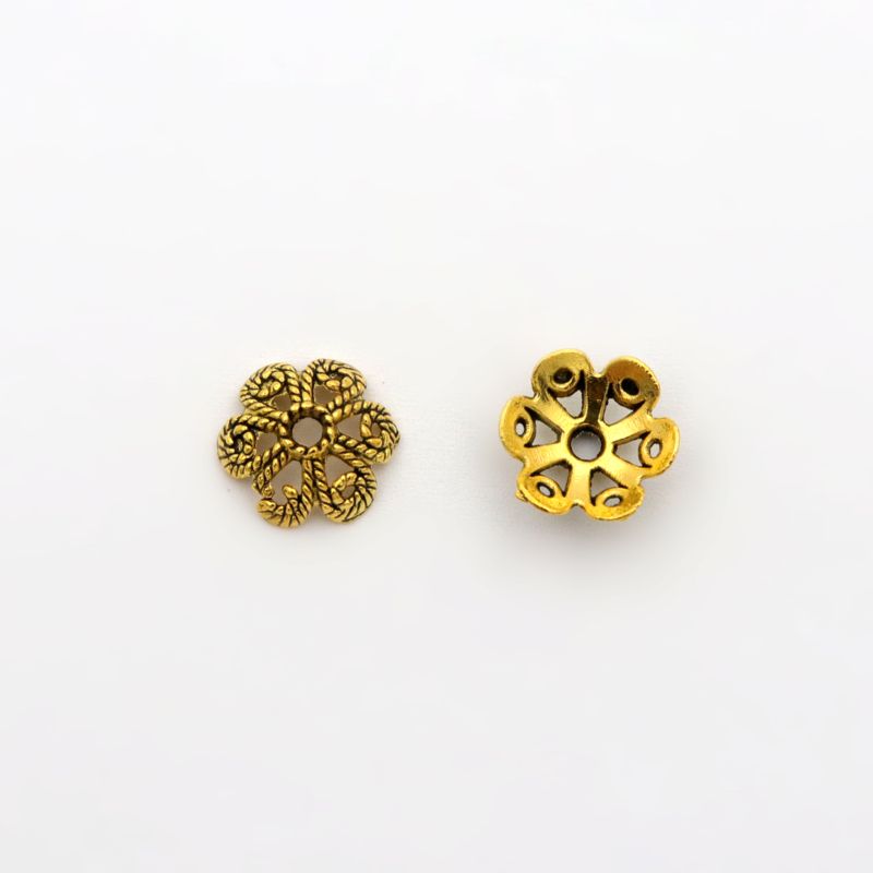50pcs Flower Hollow Loose Spac - Jewelry Making Business reseña y precio