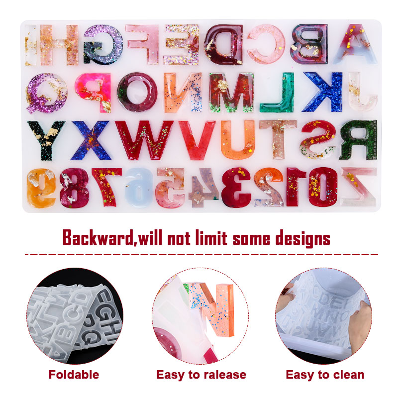 Alphabet Epoxy Resin Mold Kit  - Jewelry Making Drill reseña y precio