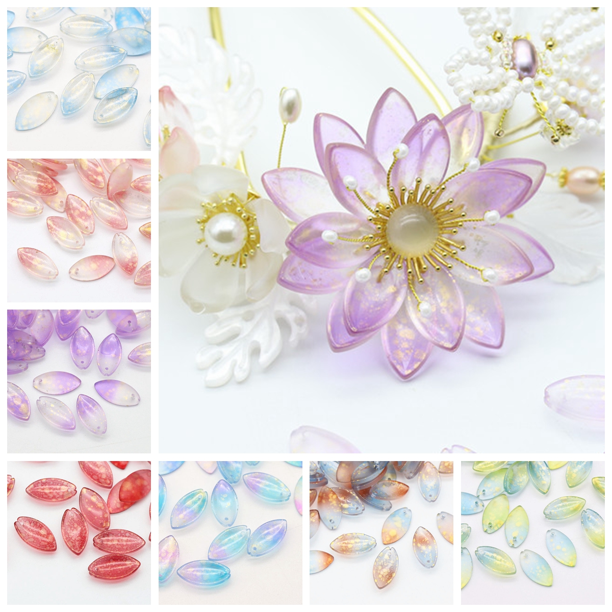 10pcs 20x10mm Petal Lampwork C - Jewelry Making Drill reseña y precio